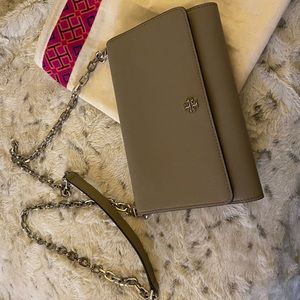 Genuine Tory Burch Saffiano Leather crossbody